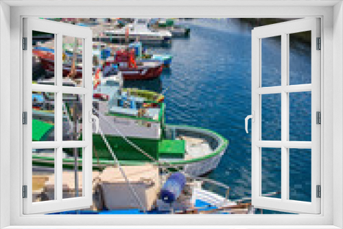 Fototapeta Naklejka Na Ścianę Okno 3D - Fischerboote in Puerto del Carmen