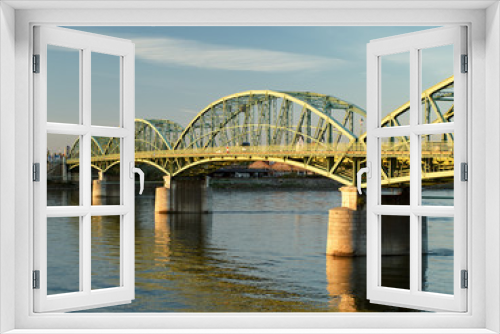 Fototapeta Naklejka Na Ścianę Okno 3D - Komarom bridge