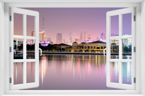 Fototapeta Naklejka Na Ścianę Okno 3D - Panoramic View Dubai Creek