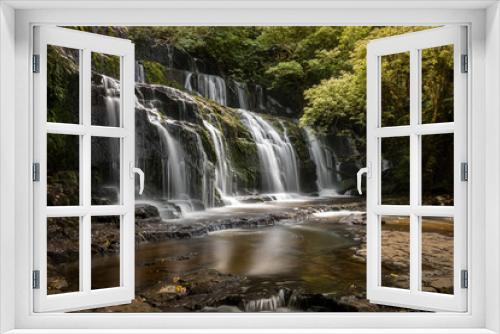 Fototapeta Naklejka Na Ścianę Okno 3D - Cascade of McLean Falls, Southland, New Zealand