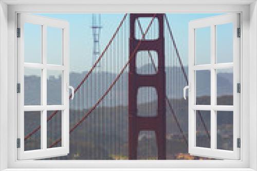 Fototapeta Naklejka Na Ścianę Okno 3D - Golden Gate Bridge seen from Marin headland