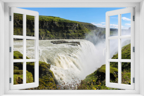Fototapeta Naklejka Na Ścianę Okno 3D - Gullfoss (