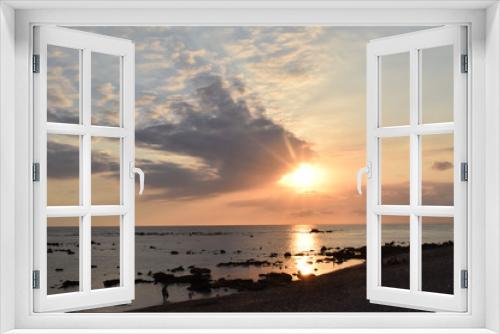 Fototapeta Naklejka Na Ścianę Okno 3D - Sunset at Pacific 4