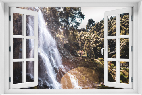 Fototapeta Naklejka Na Ścianę Okno 3D - Cascata em Ribeira dos Caldeirões-Açores, Portugal