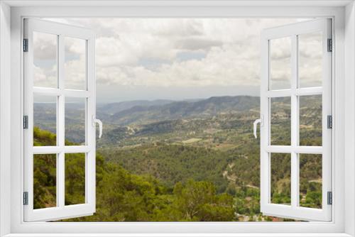 Fototapeta Naklejka Na Ścianę Okno 3D - Landscape with views of the mountains, forests, plains of the island of Cyprus