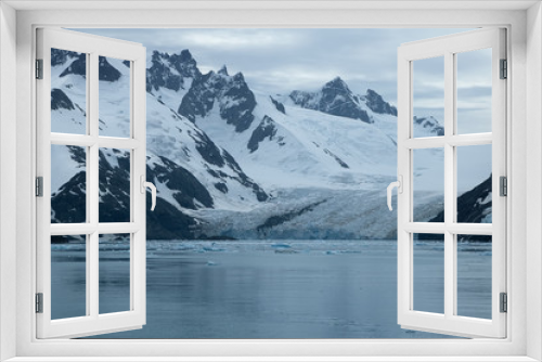 Fototapeta Naklejka Na Ścianę Okno 3D - Drygalski Fjord South Georgia Islands, views of mountains and glacier