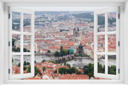 Fototapeta Naklejka Na Ścianę Okno 3D - View on Prague cityscape