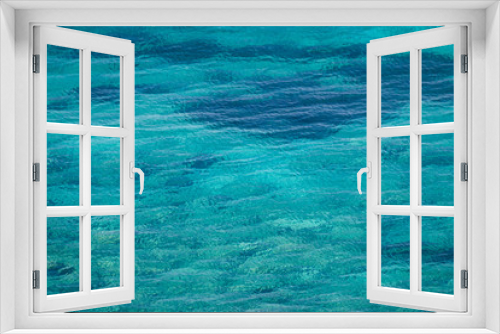 Fototapeta Naklejka Na Ścianę Okno 3D - Blue and emerald sea water background