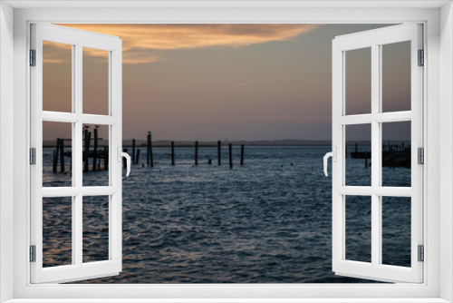 Fototapeta Naklejka Na Ścianę Okno 3D - Sunset in the marina