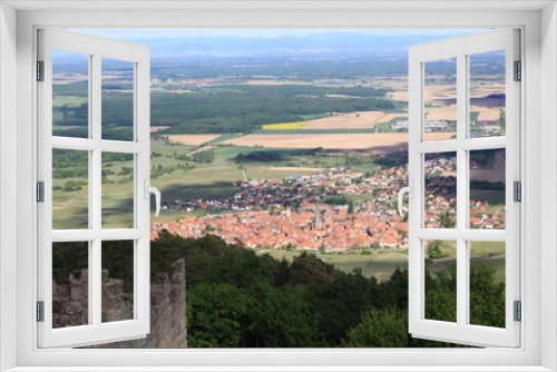 Fototapeta Naklejka Na Ścianę Okno 3D - Dambach-la-Ville dans le vignoble d'Alsace