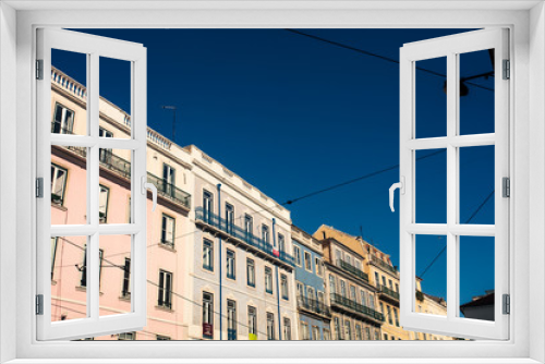 Fototapeta Naklejka Na Ścianę Okno 3D - Street In The Old Town Europe Portugal