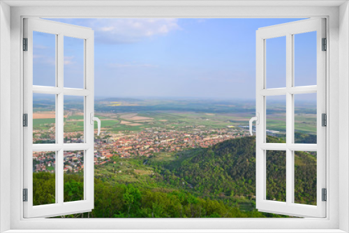 Fototapeta Naklejka Na Ścianę Okno 3D - View of Sarospatak city, Hungary.
