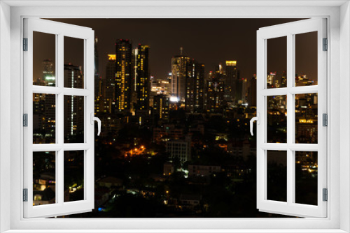 Fototapeta Naklejka Na Ścianę Okno 3D - Bangkok, Thailande, vue coucher soleil capitale