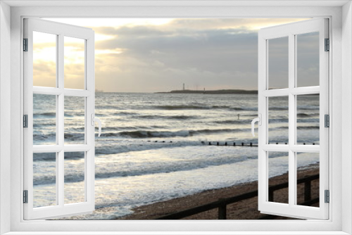 Fototapeta Naklejka Na Ścianę Okno 3D - Beach Front sunrise
