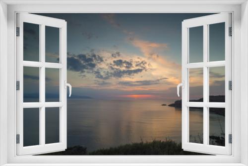 Fototapeta Naklejka Na Ścianę Okno 3D - sunset at milazzo in sicily