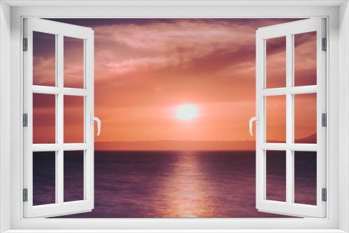 Fototapeta Naklejka Na Ścianę Okno 3D - sunset sun sea