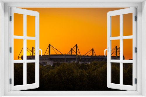 Fototapeta Naklejka Na Ścianę Okno 3D - Dortmund Stadion Sonne