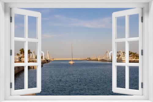Fototapeta Naklejka Na Ścianę Okno 3D - Port of Valencia in the Mediterranean Sea