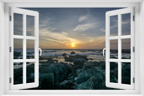 Fototapeta Naklejka Na Ścianę Okno 3D - Pescadero Sunset