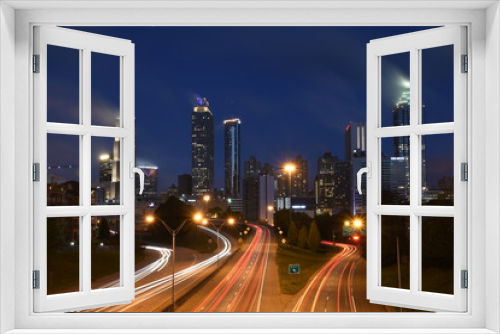 Fototapeta Naklejka Na Ścianę Okno 3D - Atlanta from Jackson St Bridge