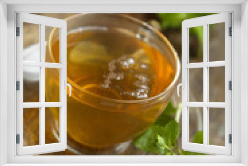Fototapeta Naklejka Na Ścianę Okno 3D - Homemade hot mint tea