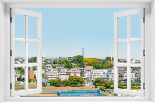 Fototapeta Naklejka Na Ścianę Okno 3D - 横浜郊外の景色
