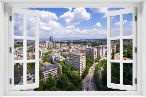 Fototapeta Naklejka Na Ścianę Okno 3D - Sofia City Bulgaria / Aerial Photography