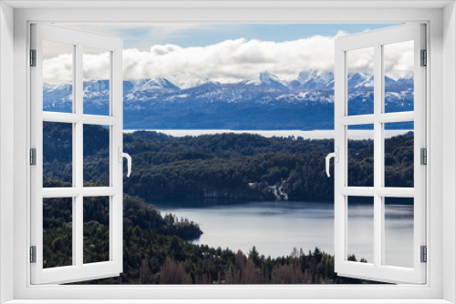 Fototapeta Naklejka Na Ścianę Okno 3D - view of a lake in Colonia Suiza - Bariloche