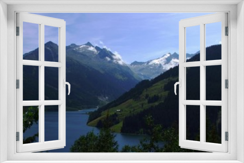 Fototapeta Naklejka Na Ścianę Okno 3D - Zillertal Berge Gebirge