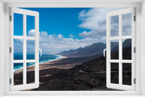 Fototapeta Naklejka Na Ścianę Okno 3D - der blick auf das geiheimnisvolle coffete auf fuerteventura