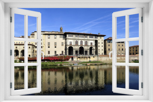 Fototapeta Naklejka Na Ścianę Okno 3D - Arno river, Florence, Italy