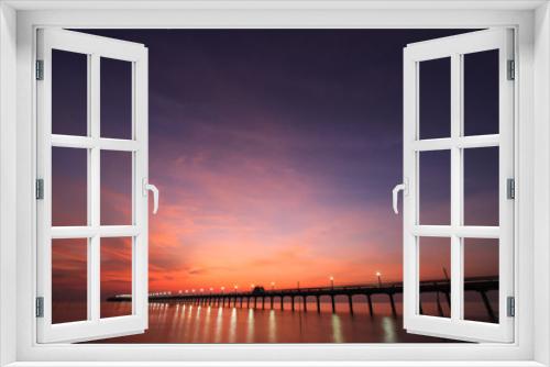 Fototapeta Naklejka Na Ścianę Okno 3D - Beautiful sky at twilight time for background 