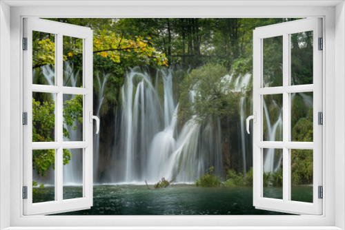 Fototapeta Naklejka Na Ścianę Okno 3D - Wasserfälle im Nationalpark Plitvicer Seen