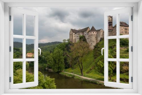Fototapeta Naklejka Na Ścianę Okno 3D - Burg Loket, Ritterburg in der Nähe von Karlsbad, Tschechische Republik