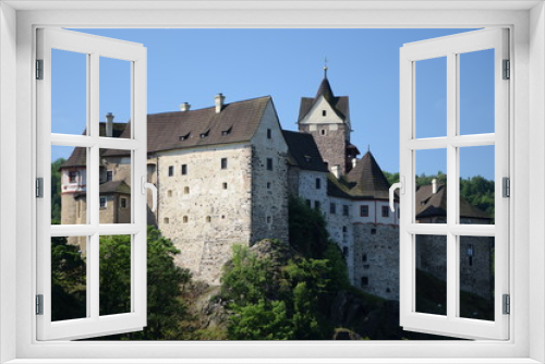 Fototapeta Naklejka Na Ścianę Okno 3D - Burg in Loket, Tschechien