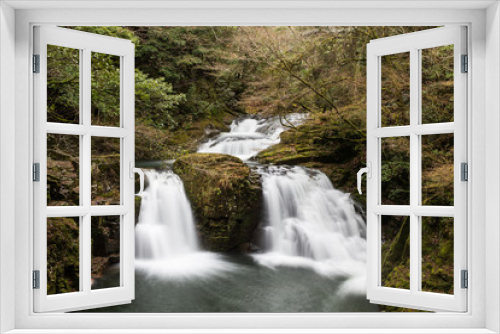 Fototapeta Naklejka Na Ścianę Okno 3D - Waterfall, Akame 48 Falls track, Japan