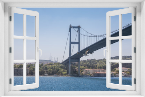 Fototapeta Naklejka Na Ścianę Okno 3D - Brücke über den Bosporus, Istanbul
