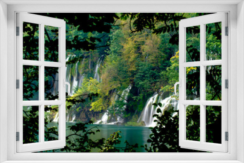 Fototapeta Naklejka Na Ścianę Okno 3D - Wasserfälle im Nationalpark Plitvicer Seen