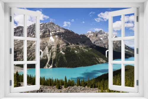 Fototapeta Naklejka Na Ścianę Okno 3D - Peyto lake
