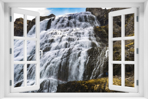 Fototapeta Naklejka Na Ścianę Okno 3D - Dynjandi waterfall, Westfjords, Iceland