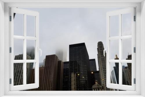 Fototapeta Naklejka Na Ścianę Okno 3D - city skyline 