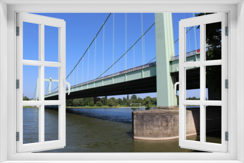 Fototapeta Naklejka Na Ścianę Okno 3D - Brücke am Rhein