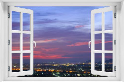Fototapeta Naklejka Na Ścianę Okno 3D - Beautiful sky at twilight time for background