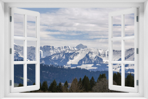 Fototapeta Naklejka Na Ścianę Okno 3D - Buralkopf - Gündleskopf - Rindalphorn - Hochgrat - Seelekopf - Allgäu - Berge