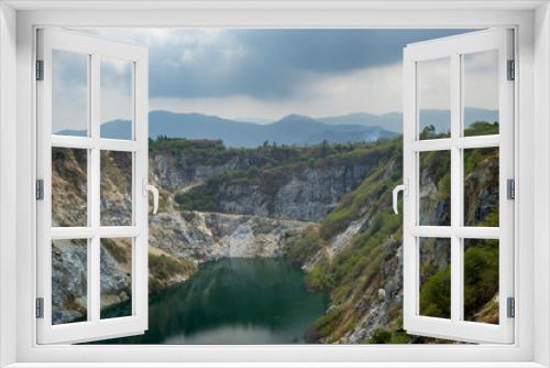 Fototapeta Naklejka Na Ścianę Okno 3D - old rock mining background