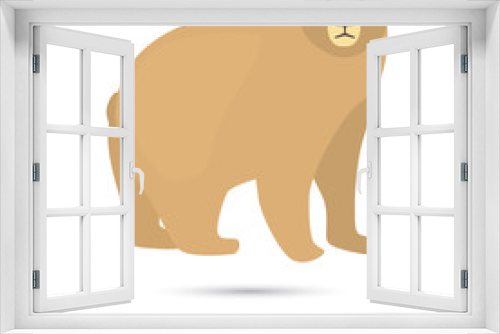 Fototapeta Naklejka Na Ścianę Okno 3D - Kermod Bear color flat icon