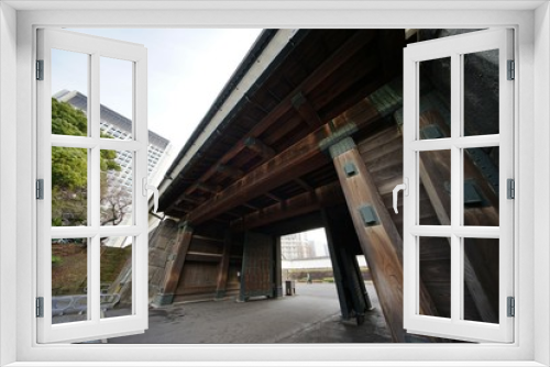 Fototapeta Naklejka Na Ścianę Okno 3D - 江戸城の大手門