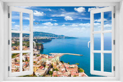 Fototapeta Naklejka Na Ścianę Okno 3D - Coastline Sorrento city, Italy