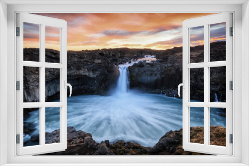 Fototapeta Naklejka Na Ścianę Okno 3D - Aldeyjarfoss Wasserfall in Nordisland