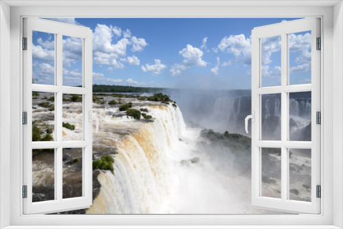 Fototapeta Naklejka Na Ścianę Okno 3D - Iguazu garganta del diablo brasil